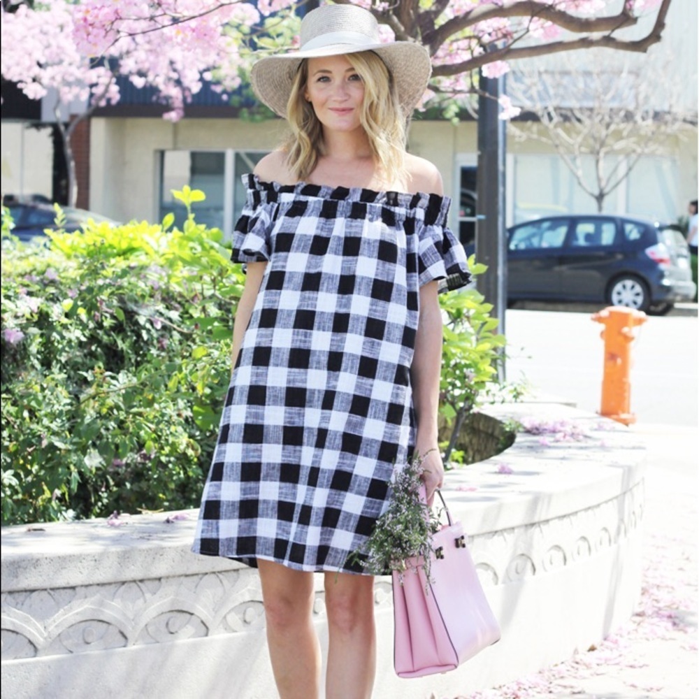 Anthro Corey Lynn Calter Off Shoulder Dress - Picture 2 of 9
